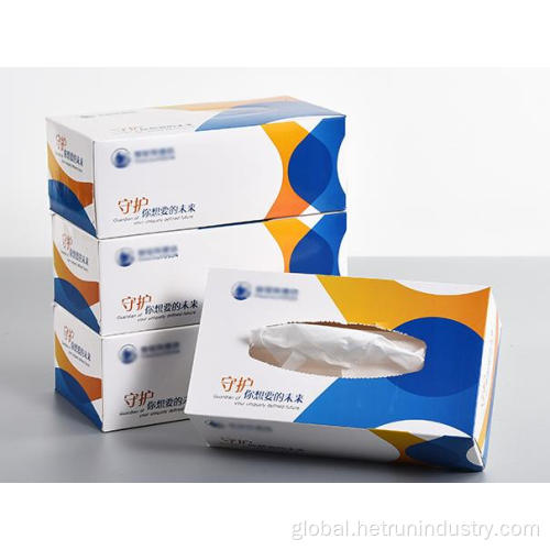 Hot melt adhesive used to seal tissue boxes